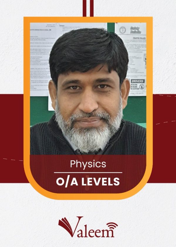 Intikhab Alam O/A levels Physics online tuition classes